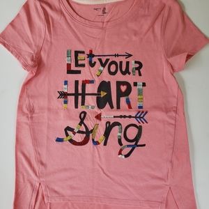 GAP Girls NEW t shirt Size XL/ 12 yr dusty pink